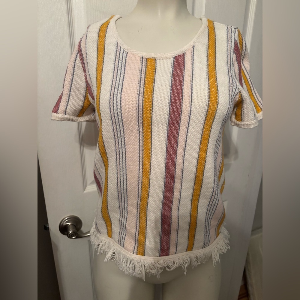 Madewell striped bohemian top XS